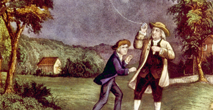 De una chispa al pararrayos: Benjamin Franklin y la electricidad
